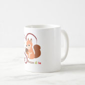 Mug Noix à votre sujet - Écureuil bilingue (Devant droit)