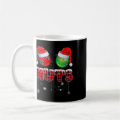 Mug Noix de poitrine marquant les châtaignes drôle Cou (Gauche)