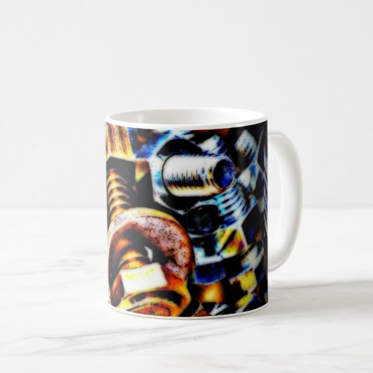 Mug Noix et boulons Pop Art (Devant droit)