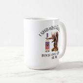 Mug Noix toute la journée - Drôle buveur de vin d'écur (Devant droit)