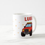 Mug Nom Age Anniversaire Camion Monstre  (Devant droit)