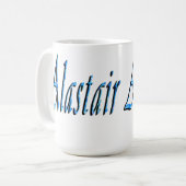 Mug Nom Alastair Bleu, (Devant gauche)