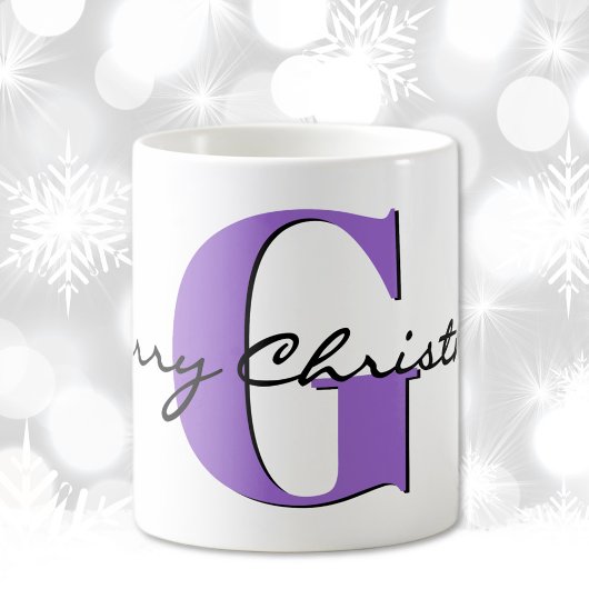 Mug Nom, Améthyste de février | Joyeux Noël