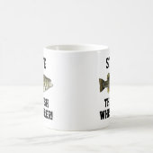 Mug Nom amusant Légende de pêche Basse à grande bouche (Centre)