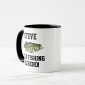 Mug Nom amusant Légende de pêche Basse à grande bouche (Devant gauche)