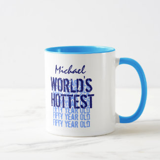 Mug Nom an W1719 de l'anniversaire du monde 50 les