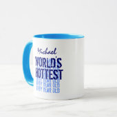 Mug Nom an W1719 de l'anniversaire du monde 50 les (Devant gauche)