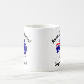 Mug NOM Australie Citoyenneté Félicitations Drapeau (Centre)