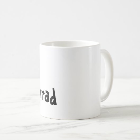 Mug - Nom avec lettre de chat C initiale (Devant droit)