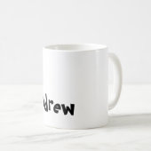Mug - Nom avec lettre initiale de chat A (Devant droit)