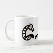 Mug - Nom avec lettre initiale de chat G (Gauche)