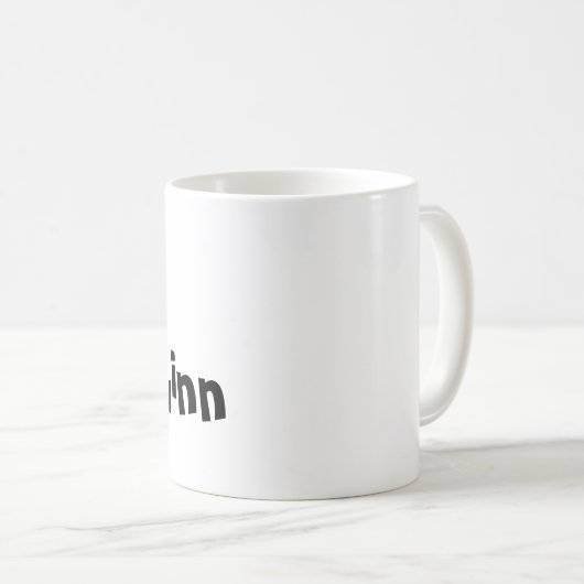 Mug - Nom avec lettre initiale Q (Devant droit)