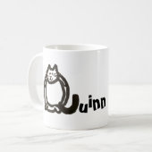 Mug - Nom avec lettre initiale Q (Devant gauche)