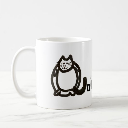Mug - Nom avec lettre initiale Q (Gauche)