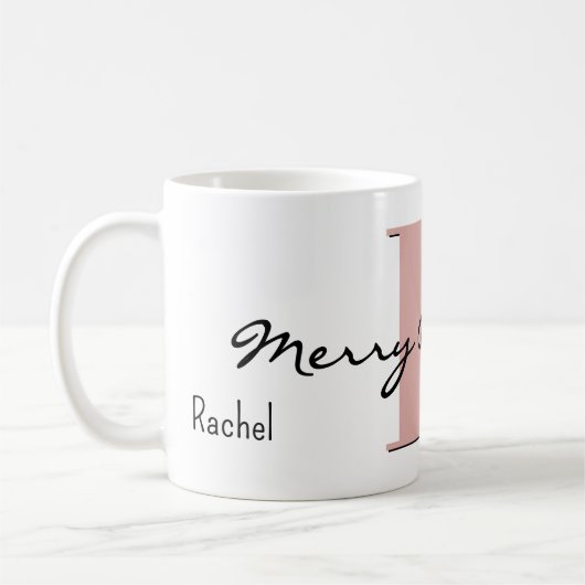 Mug Nom, avril Diamond Birthstone | Joyeux Noël (Gauche)