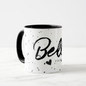 Mug Nom Bella Signification Minimal Texte Moderne Simp (Devant gauche)