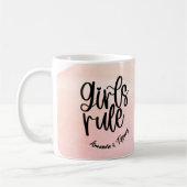Mug Nom BFF personnalisé Filles Amitié des règles (Gauche)