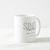 Mug Nom Black Grey Singer (Devant droit)