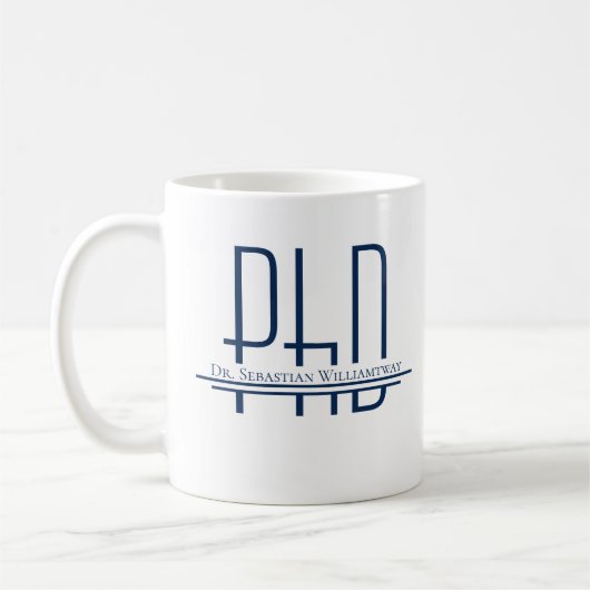 Mug Nom Bleu Doctorat (Gauche)