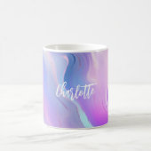 Mug Nom bleu rose holographique (Centre)
