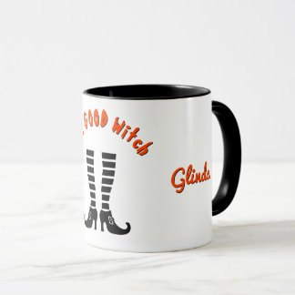 Mug Nom Bonne Sorcière Jambes et Chaussures 11oz Hallo