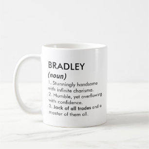 Mug Nom Bradley, Nom modifiable, Nom personnalisé