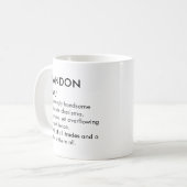 Mug Nom Brandon, nom modifiable, nom personnalisé (Devant gauche)