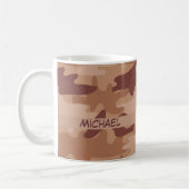 Mug Nom bronzage Brown de camouflage de Camo (Gauche)