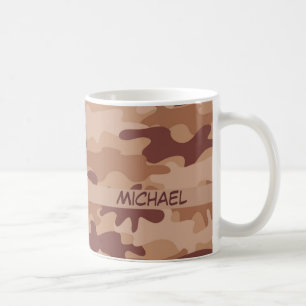 Mug Nom bronzage Brown de camouflage de Camo