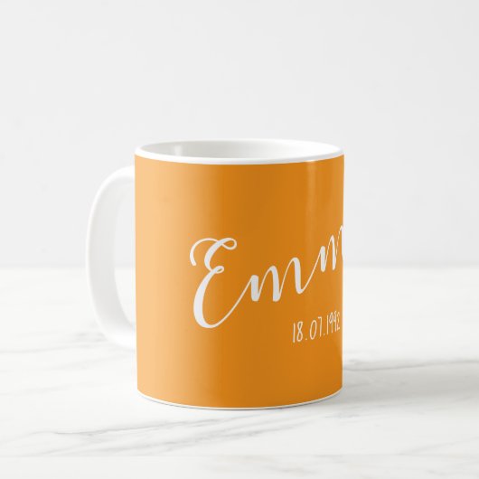 Mug Nom cadeau personnalisé simple et moderne (Devant gauche)