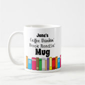 Mug Nom Café Boire, Lecture du livre (Gauche)