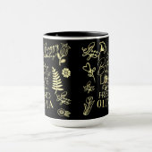 Mug Nom calligraphié moderne et élégant pour l'anniver (Centre)