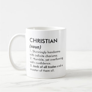 Mug Nom chrétien, Nom modifiable, Nom personnalisé