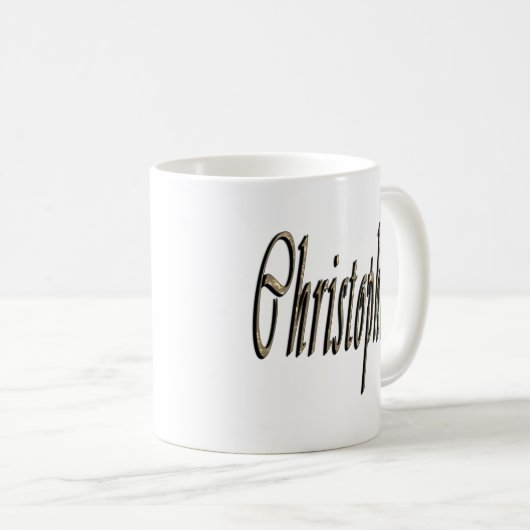 Mug Nom Christopher, (Devant droit)