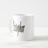 Mug Nom Christopher, (Devant gauche)