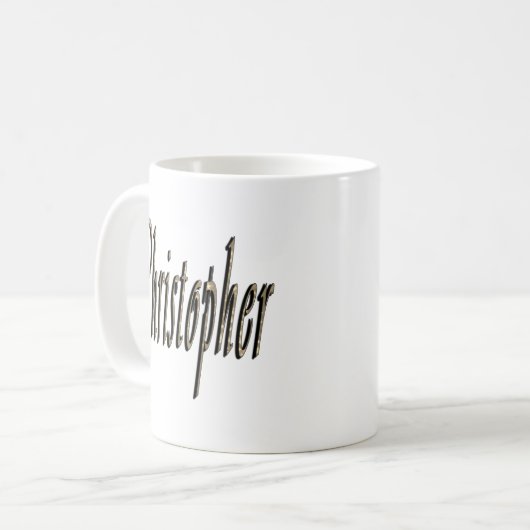 Mug Nom Christopher, (Devant gauche)