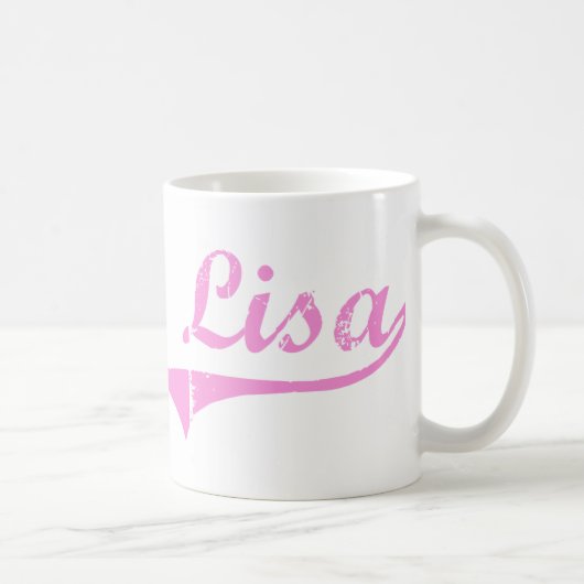 Mug Nom classique de style de Lisa (Droite)