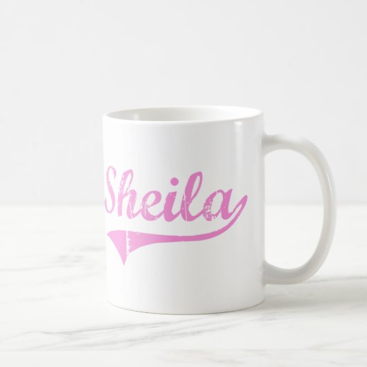 Mug Nom classique de style de Sheila (Droite)