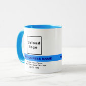 Mug Nom commercial en surbrillance sur la boue combo b (Devant gauche)