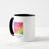 Mug Nom commercial et logo personnalisés (Devant gauche)