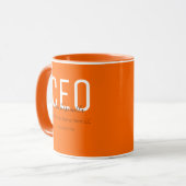 Mug Nom commercial Orange CEO (Devant gauche)