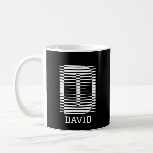 MUG NOM D - INITIAL D - NOM PERSONNALISÉ (Gauche)