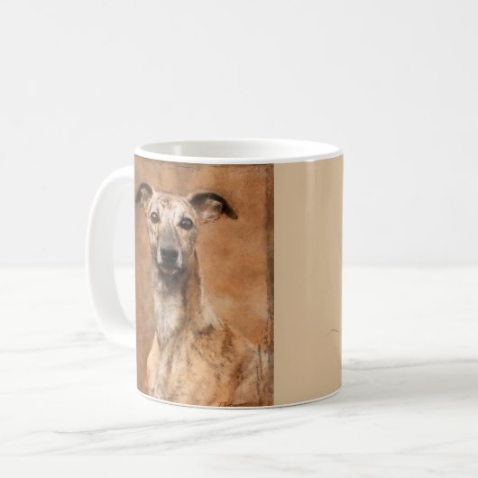 Mug Nom d'ajout de Whippet Dog (Devant gauche)