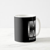 MUG NOM D'ALPHABET H - INITIAL H - NOM PERSONNALISÉ (Devant droit)