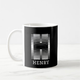 MUG NOM D'ALPHABET H - INITIAL H - NOM PERSONNALISÉ
