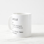 Mug Nom Danielle, Nom modifiable, Nom personnalisé (Devant gauche)