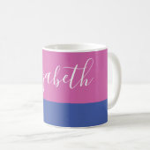 Mug Nom dans le script | Bloc couleur (Devant droit)
