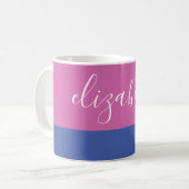 Mug Nom dans le script | Bloc couleur (Devant gauche)