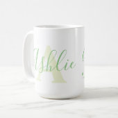 Mug Nom d'Ashlie signification et monogramme Un texte  (Devant gauche)