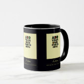 Mug nom, date et photo (Devant droit)